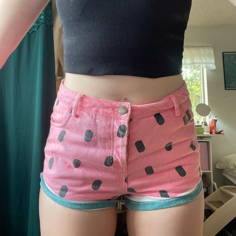 Women RARE Watermelon Shorts